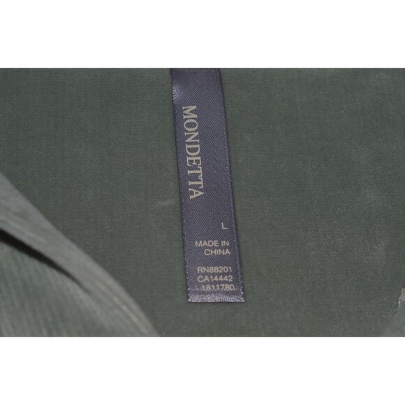 Mondetta Ladies Corduroy Fleece Pullover Sage Green Size Large Fall Loungewear - Picture 7 of 9
